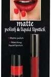 Lipstick and matte polish