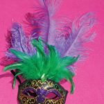 Mardi Gras Eye Mask - Printed Design