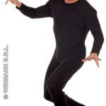 Mens Sleeved Bodysuit Black XL