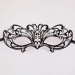 Metal Laser Cut Eye Mask - Gloss Black