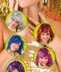 Metallic Tinsel Wig - 6 Colours