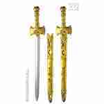 Metallic Warrior Sword with Scabbard