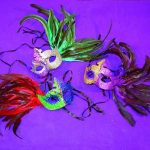 Midnight Eye Mask with Feather