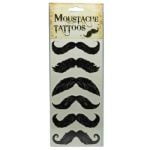 Moustache Tattoos - Black