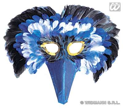 Multicolor Venice Feather Mask 6596B c img