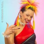 Multicolour Light Up Spiked Choker