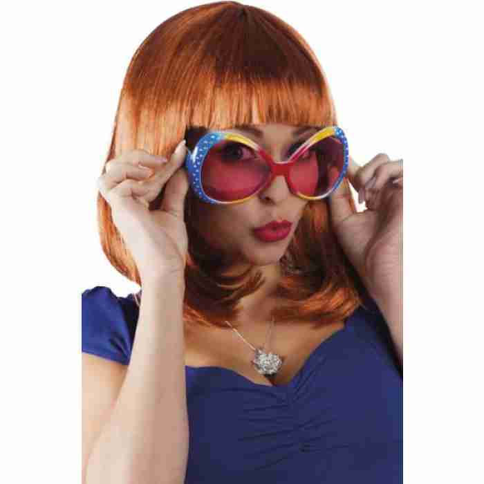 Multicouloured Diamond Party Glasses 02581 img