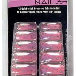 Nails - Set of 12 Fashion Airbrush with 12 Adhesive Tabs
