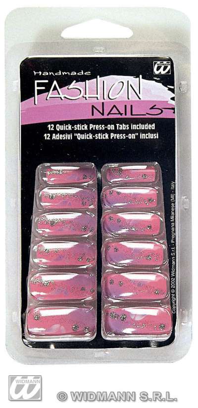 Nails-Set-of-12-Fashion-Airbrush-with-12-Adhesive-Tabs-3321D_a.jpg Nails - Set of 12 Fashion Airbrush with 12 Adhesive Tabs - Image 1