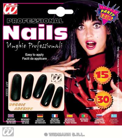 Nails-Set-of-15-Black-Extra-Long-3058X.jpg Nails - Set of 15 Black Extra Long - Image 1