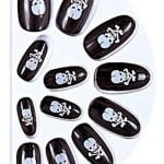 Nails - Set of 15 Decorated - Black