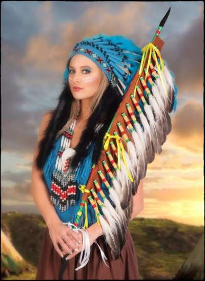 Native American Talking Feather Stick img