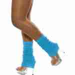 Neon Blue Legwarmers