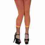 Neon Orange Footless Tights