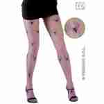 Neon Pantyhose with Spiders