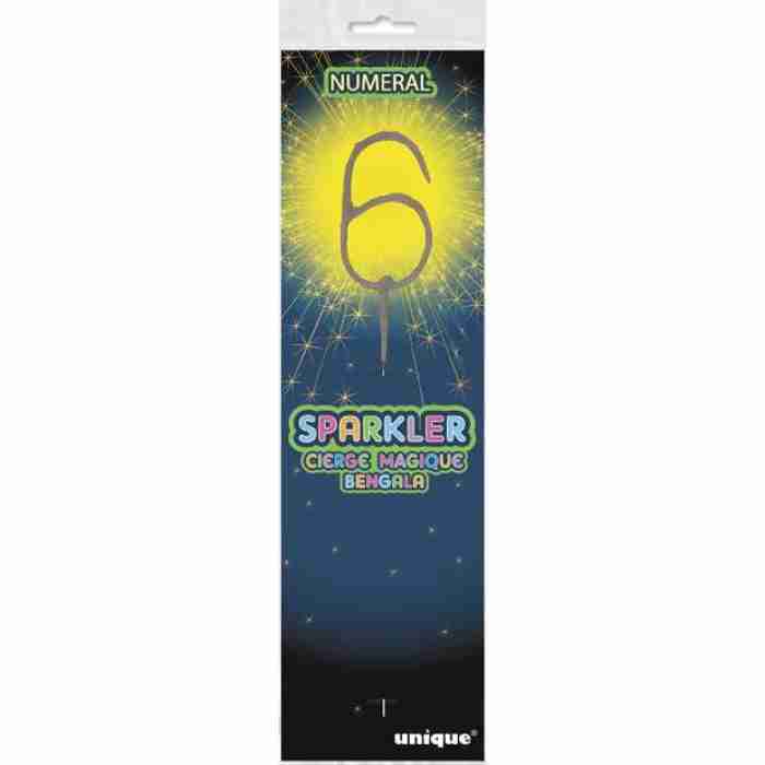 Number Sparkler 6 37336pkg