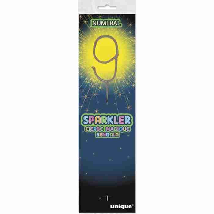 Number Sparkler 9 37339pkg