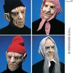 Old Men & Women Masks with headpiece.