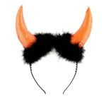 Orange Furry Devil Horns