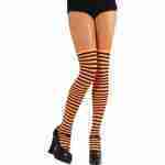 Orange and Black Thigh Highs
