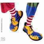 Pair of Professional Clown Shoes with Heavy Duty Sole - Blue-yellow