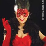 Paris Sequin Masks with Feathers