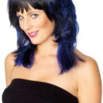 Party Wig - Black and Blue