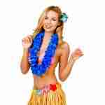 Petal Lei/ 9.5cm Flower/ Royal Blue