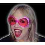 Pink Party Glasses with Diamante