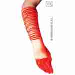 Plisse Satin Gloves