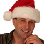 Plush Santa Hat w/ Fur Trim