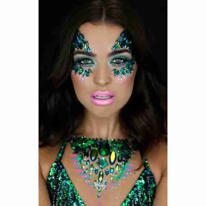 Face Gems Stick on Face £5.99 Jewels Festival Body Glitter Crystals  Rhinestones Eye UK