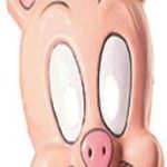 Porky Pig 3/4 PVC Mask