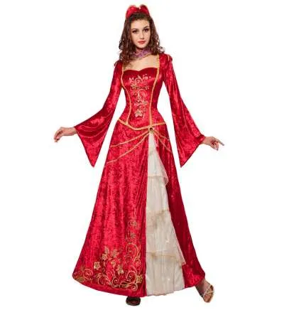 Medieval princess shop costume for adults