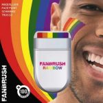 Rainbow Fan Brush Make-up