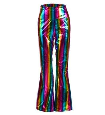 Rainbow Flare Trousers - Carnival Store