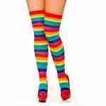 Rainbow Thigh Highs