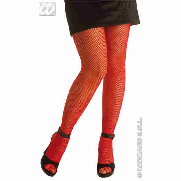 Red Fishnet Pantyhose 4753C a