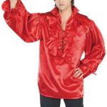 Red Satin Pirate Shirt