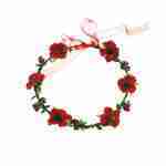 Red Sunflower Hair Garland