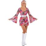 Retro Go Go Girl Flower Print