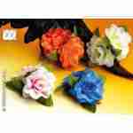 Rose Hair Clip - Blue