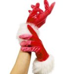 Santa Gloves - Red