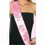 Sash - Bride to Be Pink Flashing