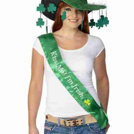 Sash Kiss Me Im Irish 32420