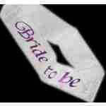 Sash- White Bride To Be