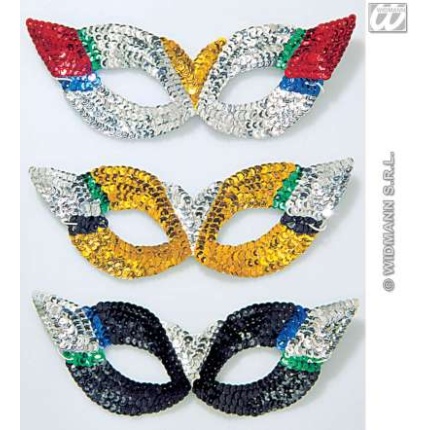 Sequin Cat Eyes Masks 6570G d Img