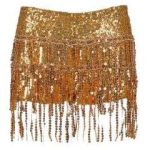 Sequin Gold Tassel Hotpants