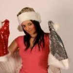 Sequin Hat w/ Fur Trim- Gold