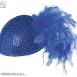 Sequin Trimmed Felt Marlene with Feathers